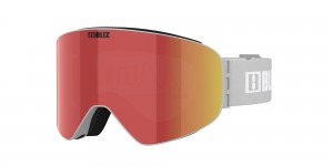 Ski Goggles Bliz Flow Svetlo Siva Hnede Červené | HCDXKP-795